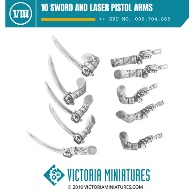 10 Sword and Laser Pistol Arms