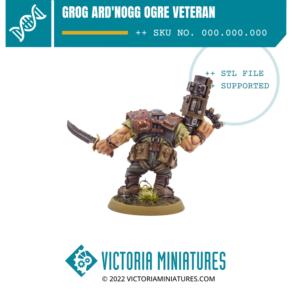 Grog Ard'Nogg Ogre Veteran .STL File