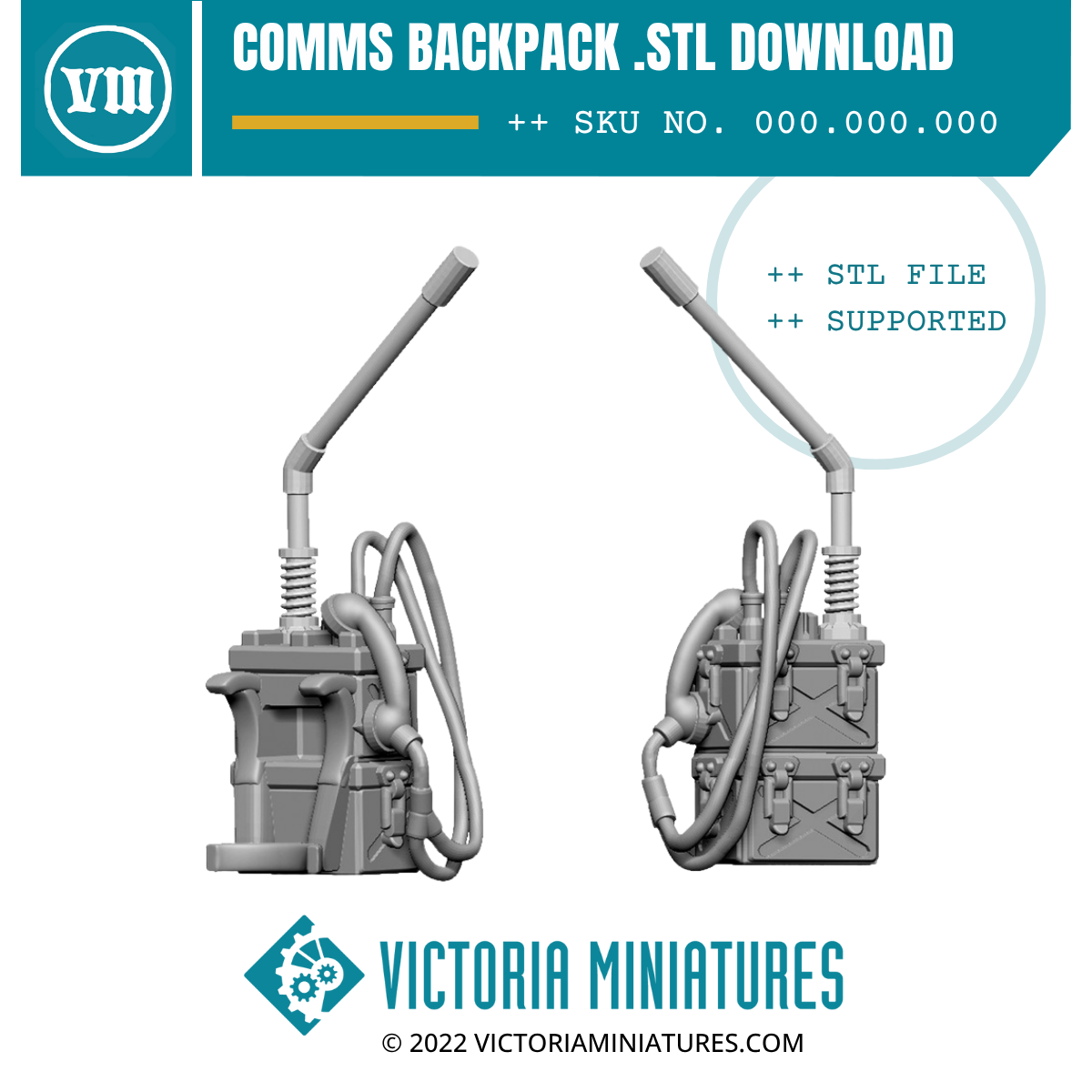 Comms Backpack .STL Download