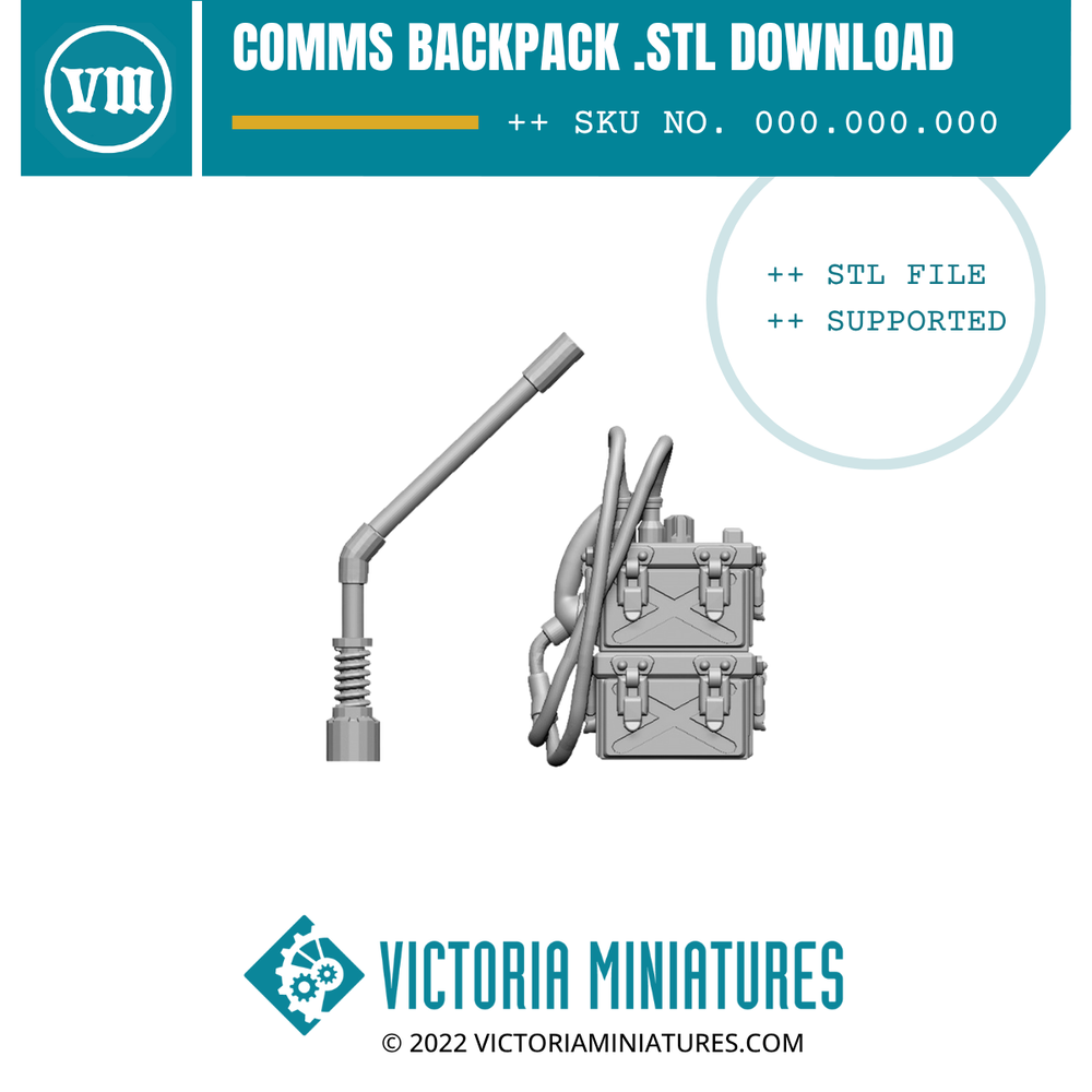 Comms Backpack .STL Download