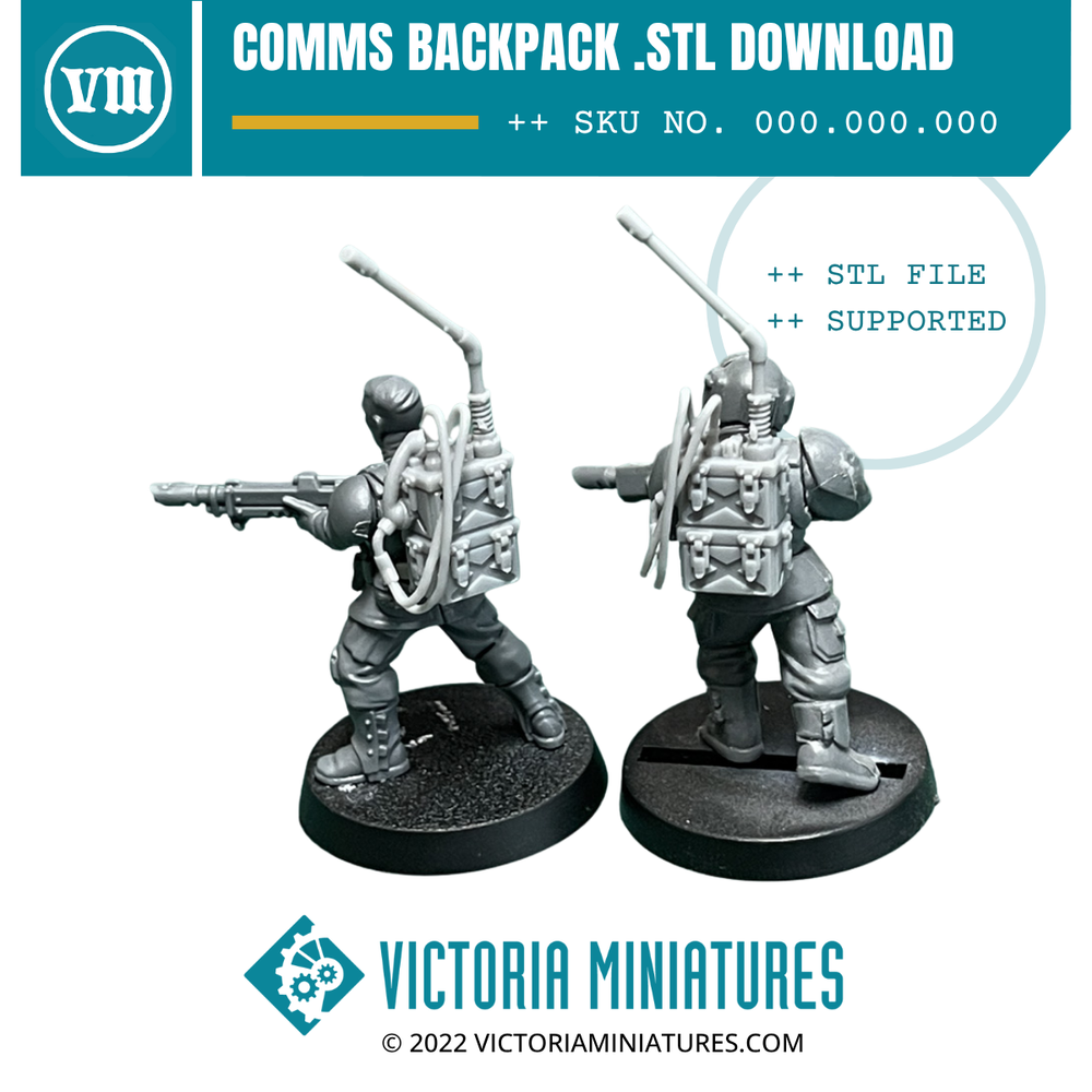 Comms Backpack .STL Download