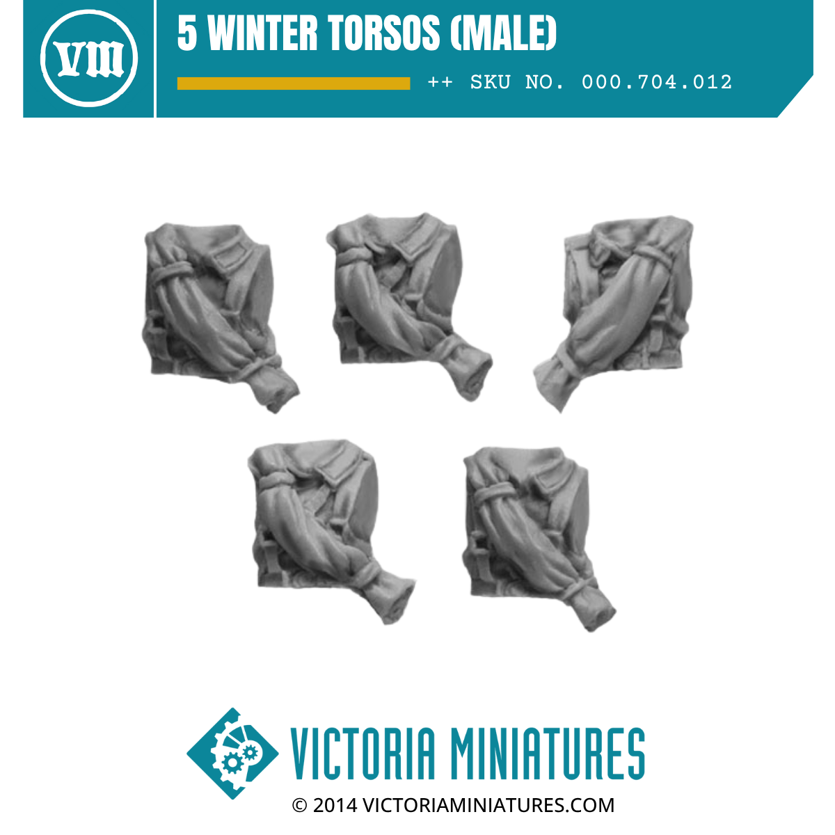 5 Winter Torsos (male)