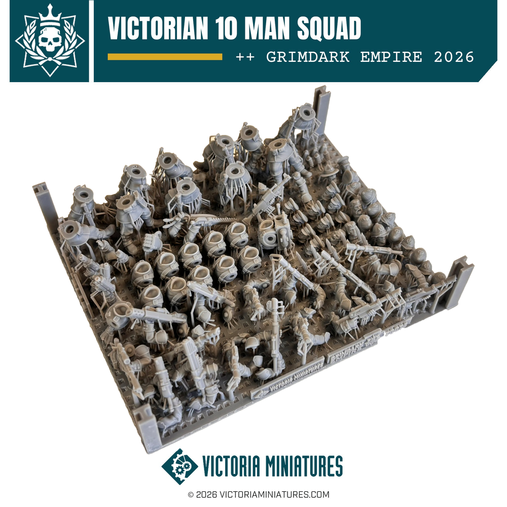 Victorian 10 Man Squad Victoria Miniatures