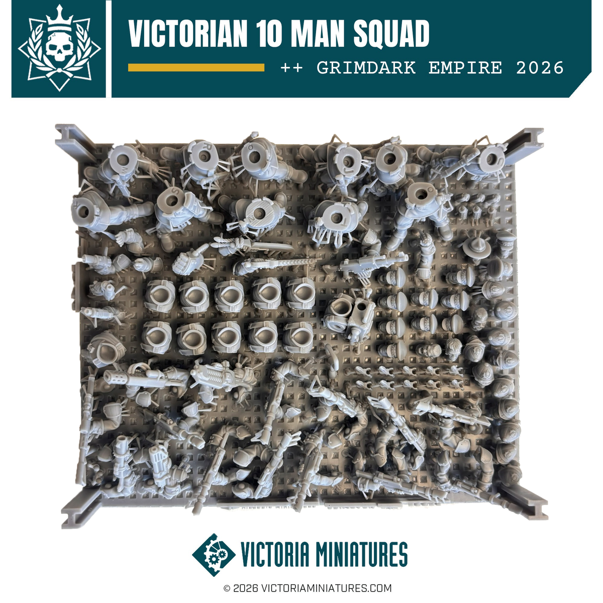 Victorian 10 Man Squad Victoria Miniatures