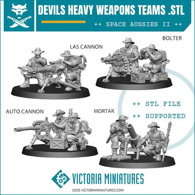 Devils Heavy Weapons Teams .STL Download