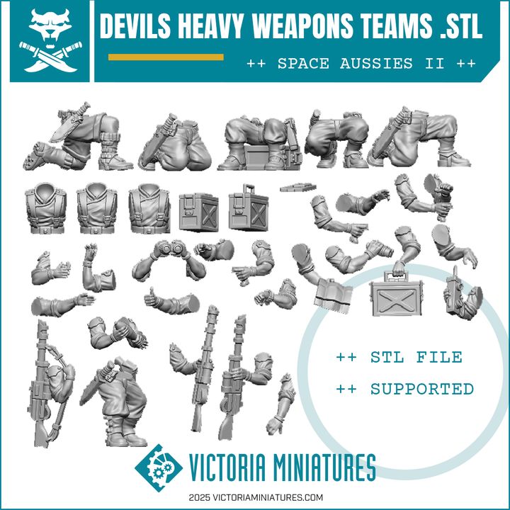 Devils Heavy Weapons Teams .STL Download
