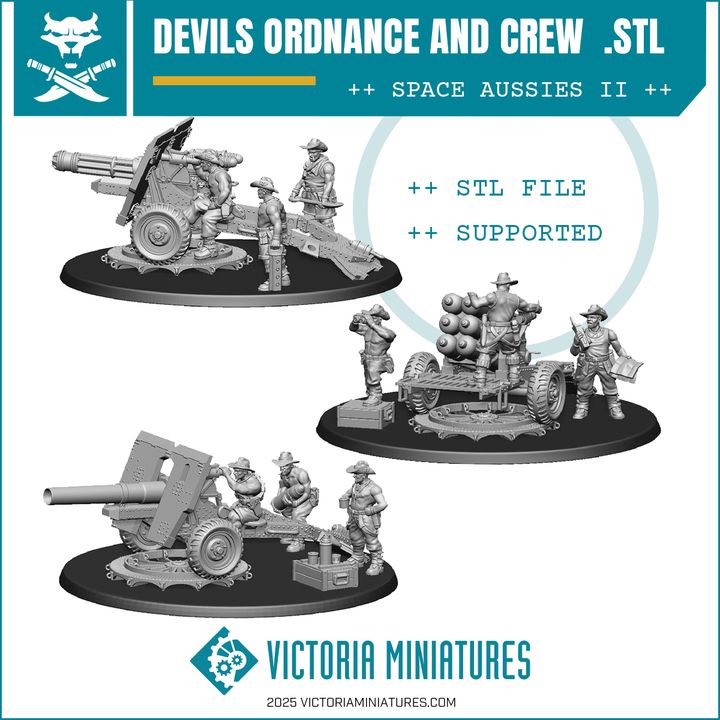 Devils Ordnance and Crew .STL Download