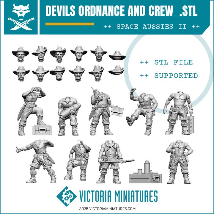 Devils Ordnance and Crew .STL Download