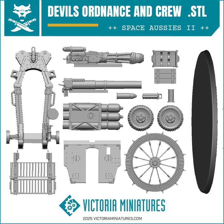 Devils Ordnance and Crew .STL Download