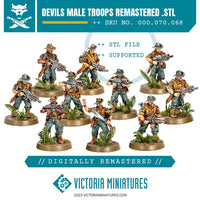 Devils Male Troops Remastered .STL Download