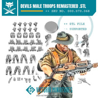 Devils Male Troops Remastered .STL Download