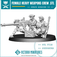 Devils's Female Modular Heavy Weapons Crews .STL Download