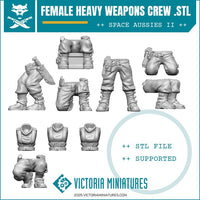 Devils's Female Modular Heavy Weapons Crews .STL Download