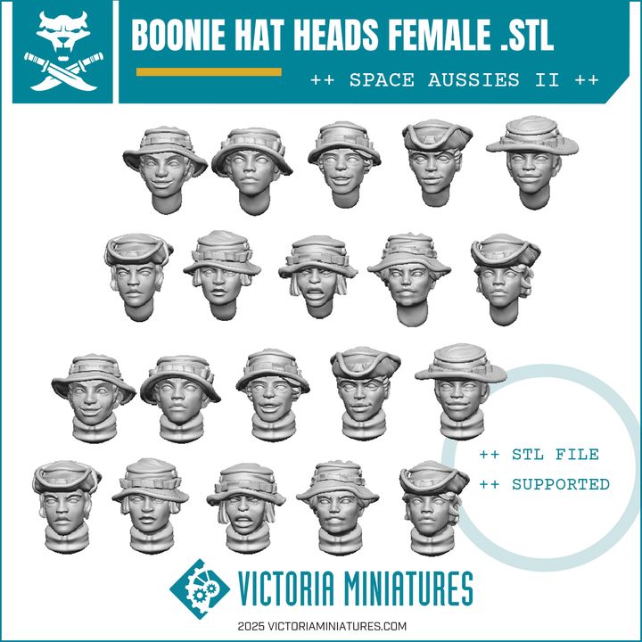 Devils's Female Modular Heavy Weapons Crews .STL Download