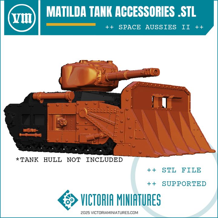 Matilda Tank Accessories .STL Download