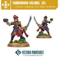 Tannenburg Colonel .STL Download Victoria Miniatures