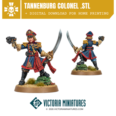 Tannenburg Colonel .STL Download Victoria Miniatures