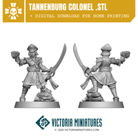 Tannenburg Colonel .STL Download Victoria Miniatures