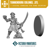 Tannenburg Colonel .STL Download Victoria Miniatures