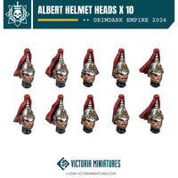 Albert Helmet Heads (Male) Victoria Miniatures