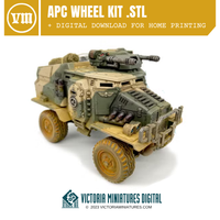 APC Wheel Kit .STL Download Victoria Miniatures