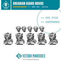 Arcadian Riders Torsos and Heads x5 .STL Download