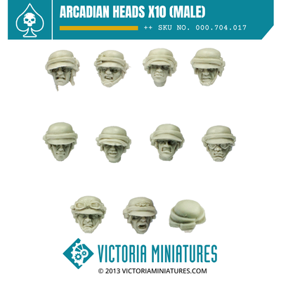 Arcadian Heads x10  (Male)