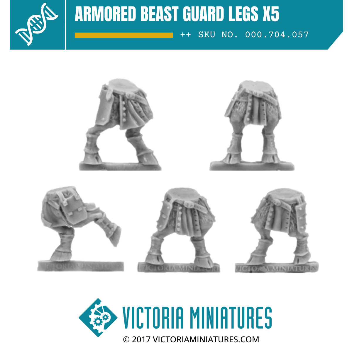 Armored Beast Guard legs x5