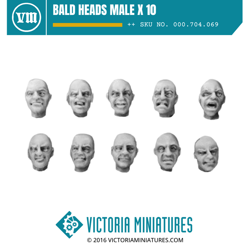 Bald Heads Male x 10