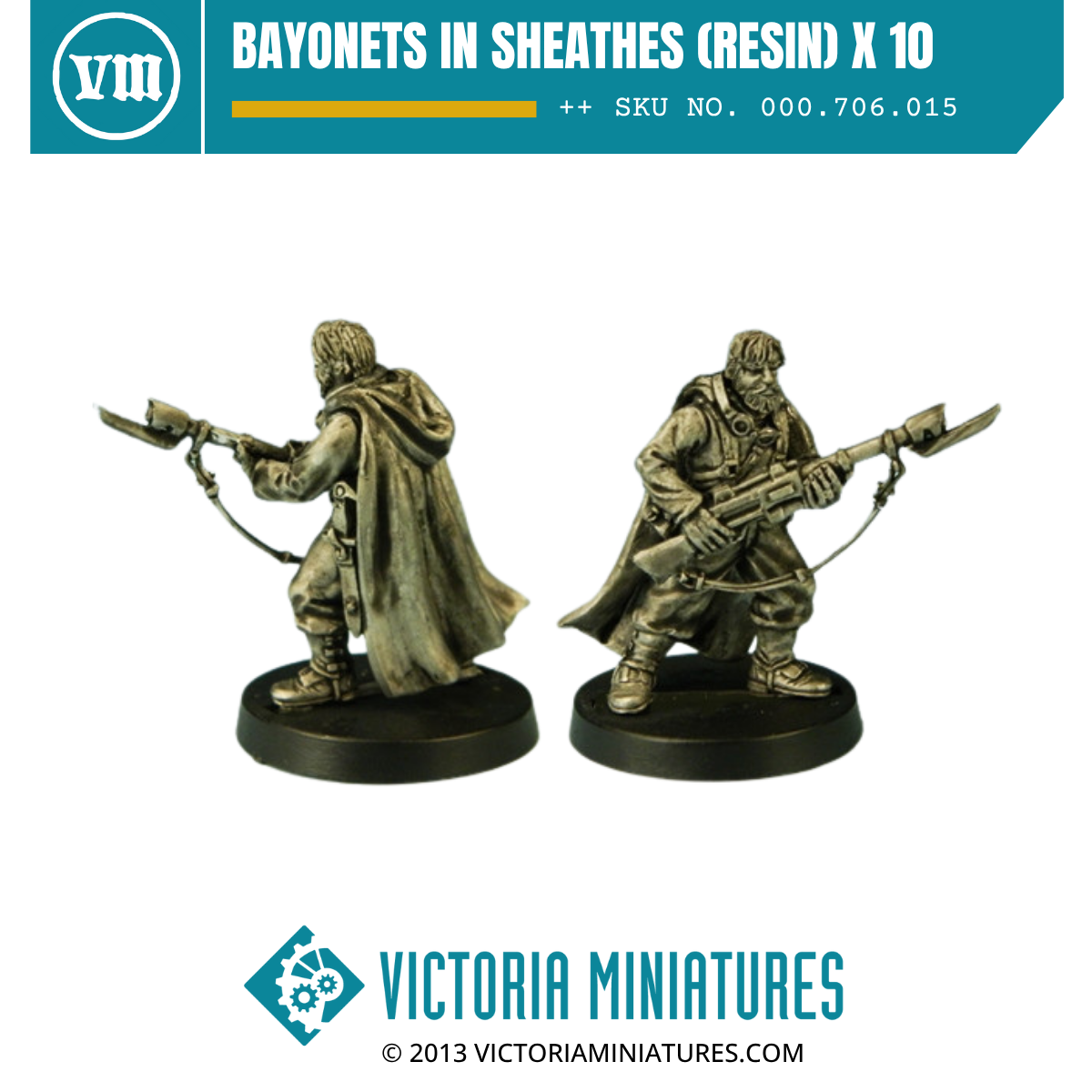 Bayonets in Sheathes (resin) x 10