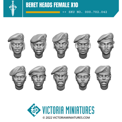 Beret Heads Female x10