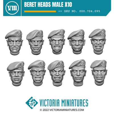 Beret Heads Male x10