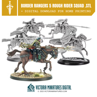 Border World Rangers Rough Rider Squad .STL Download Victoria Miniatures