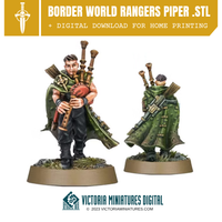 Border World Rangers Piper .STL Download Victoria Miniatures
