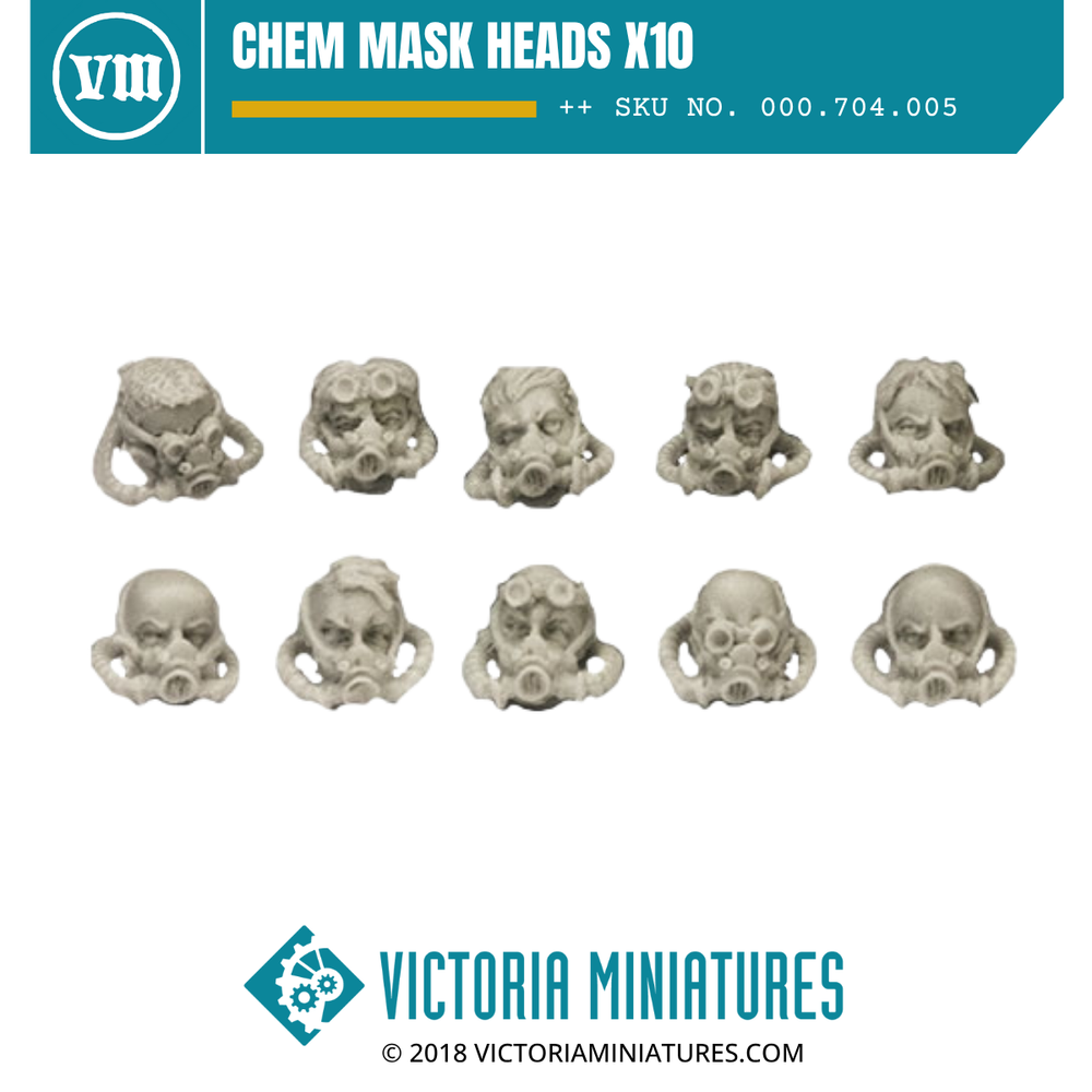 Chem Mask Heads x10