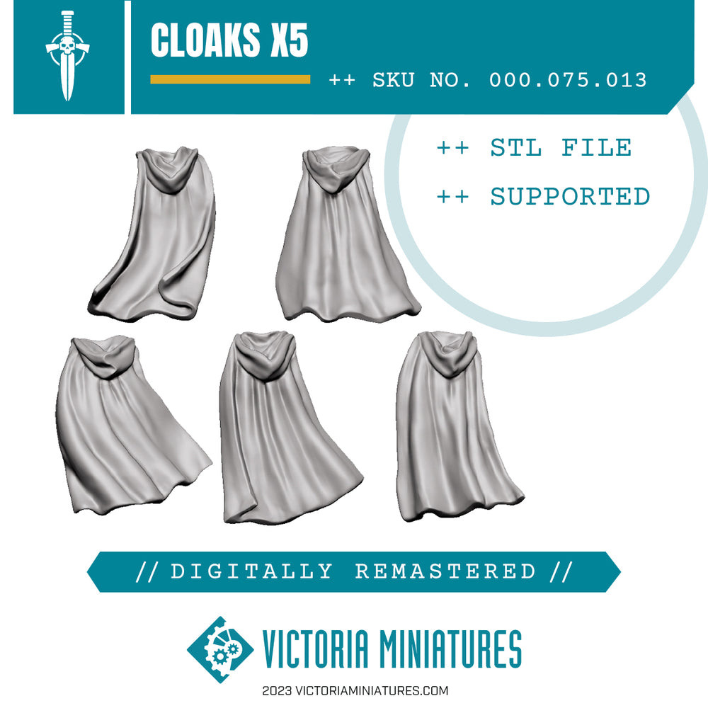 Cloaks x5 .STL Download