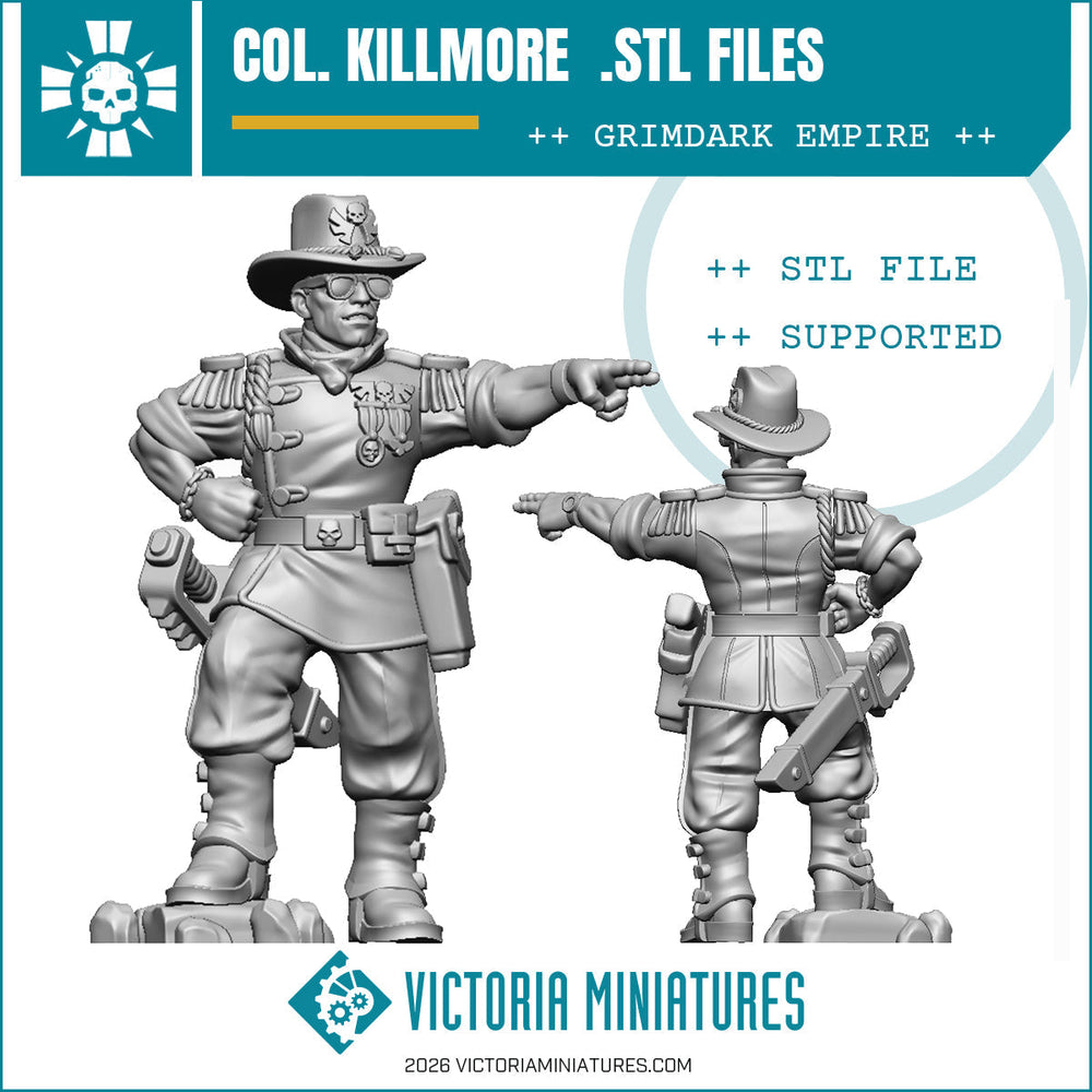 Col. Killmore. AdeptiCon 2026 STL Victoria Miniatures