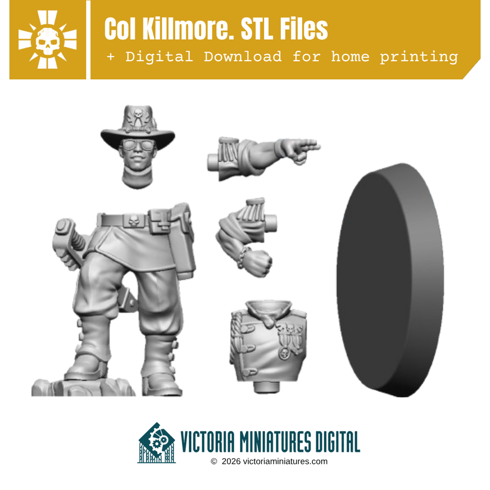 Col. Killmore. AdeptiCon 2026 STL Victoria Miniatures