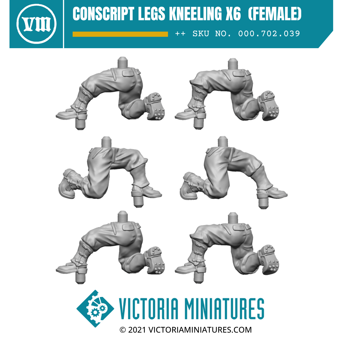 Conscript Legs Kneeling x6  (Female)