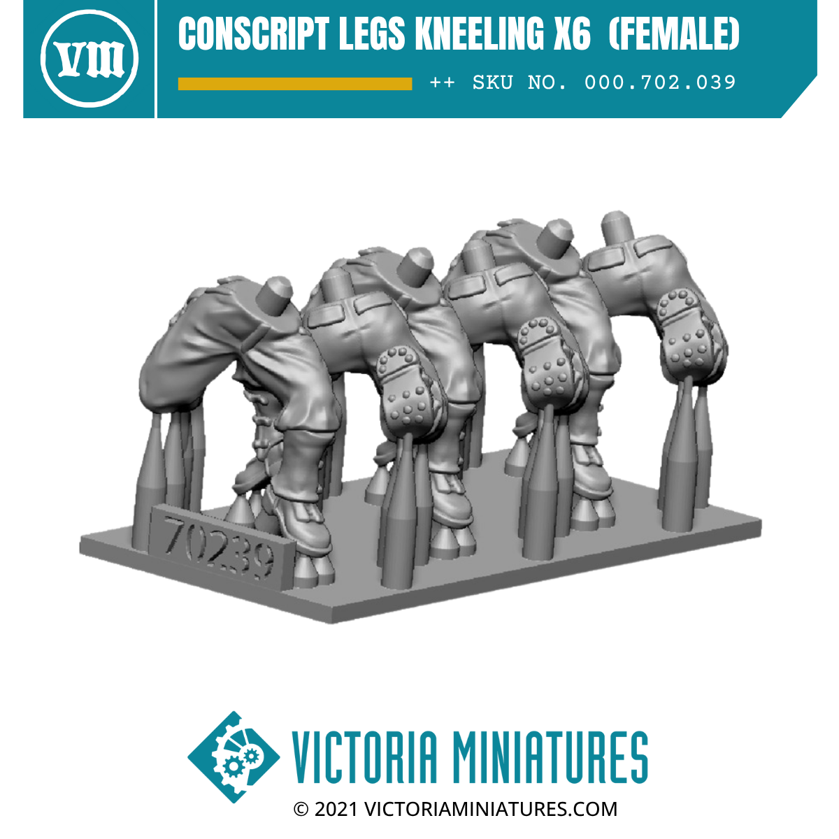 Conscript Legs Kneeling x6  (Female)
