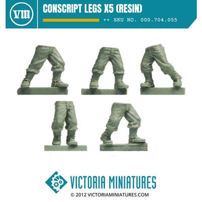 Conscript Legs x5 (Resin)