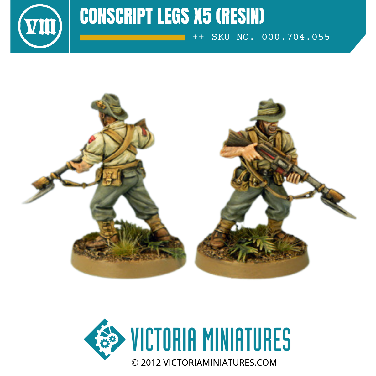 Conscript Legs x5 (Resin)