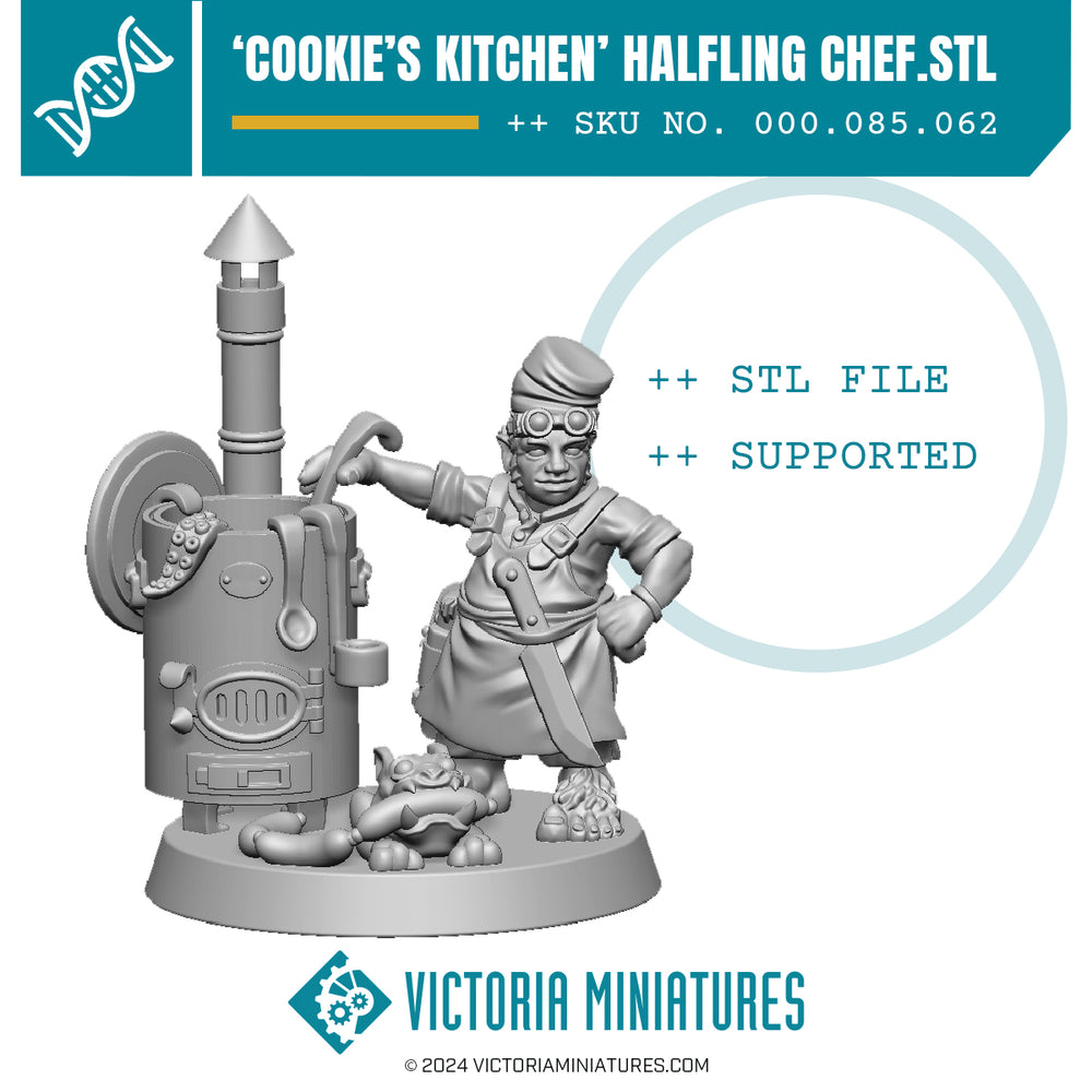 Cookie's Kitchen. Halfling Chef .STL Download