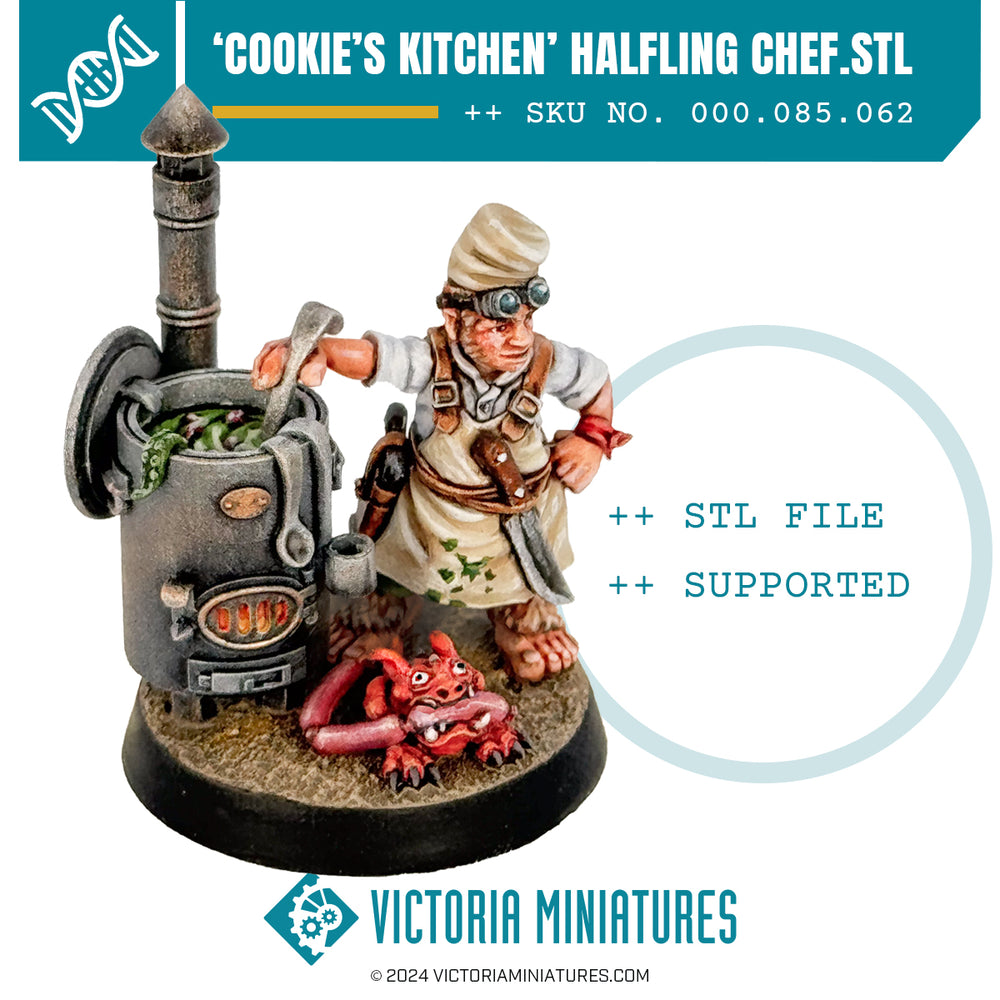 Cookie's Kitchen. Halfling Chef .STL Download