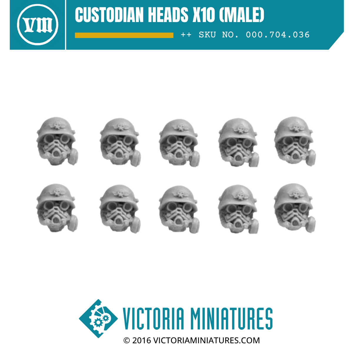 Custodian Heads x10 (male)