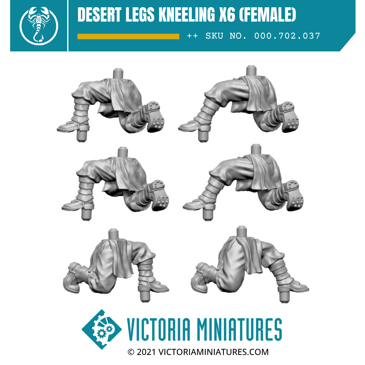Desert Legs Kneeling x6  (Female)