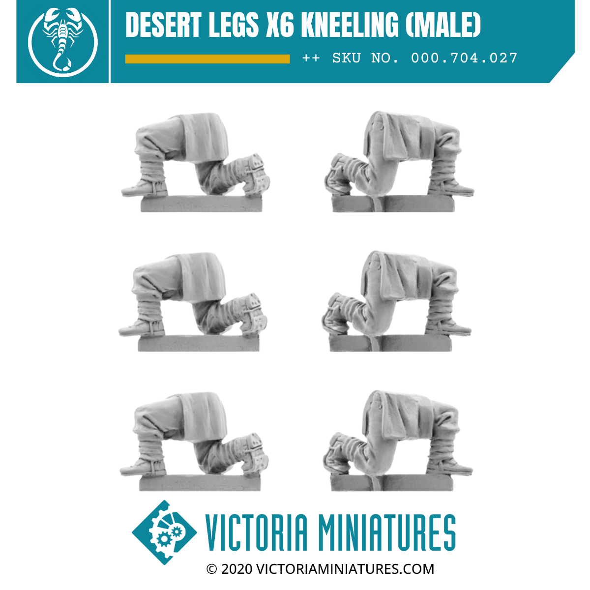 Desert Legs x6 Kneeling  (Male)