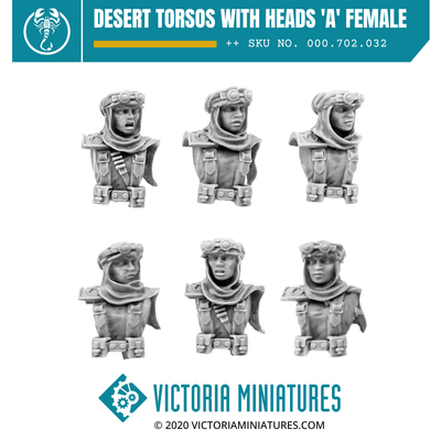 Desert Torsos with Heads 'A' Female