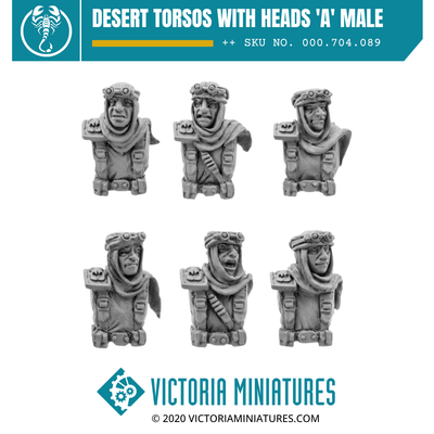 Desert Torsos with Heads 'A' Male