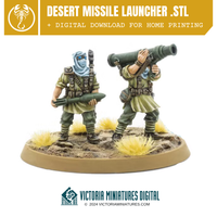 Desert Scorpions Missile Team .STL Download Victoria Miniatures
